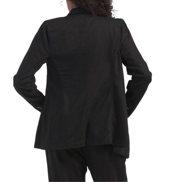 NWT BOYISH BLACK BEAUTY The Julian Denim Blazer Jean Jacket Double Breasted - Picture 2 of 5